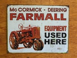 REPLICA TRACTOR SIGN