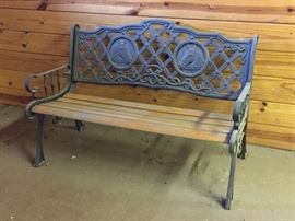 METAL HORSE BENCHES (2)