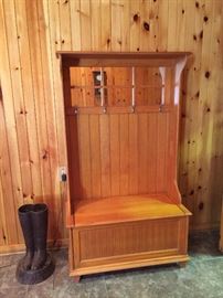 HALL RACK AND STORAGE CABINET
