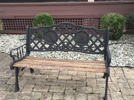METAL HORSE BENCH