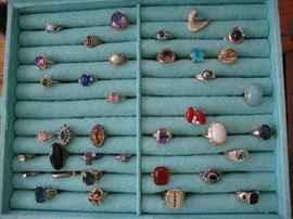 Quality Jewelry, Gold and Precious Stones.  Not kept on site.  More good Jewelry not shown here.