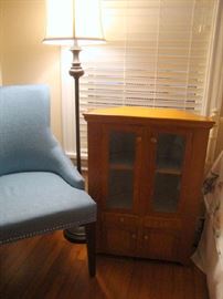 Child Size Custom made Cabinet.  Made in 1954 by Esler Crosson.  His son Joe Crosson was a famous Alaskan Bush Pilot 