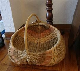 Large Handmade Melon Basket by Pat Mayo