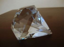 Tiffany and Co Diamond Glass Paperweight
