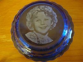 Shirley Temple Cobalt Bowl