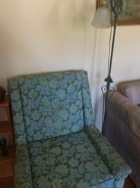 chair & floor lamp