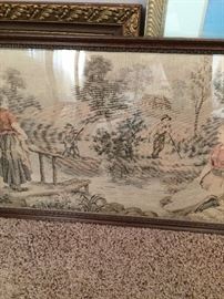 framed tapestry