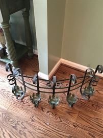Iron wall mount candle holder
