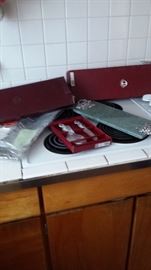 Marble cheese board, slicer, and tray