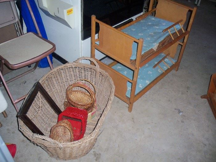 doll beds and baskets
