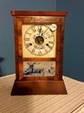 Vintage Reverse painting clock