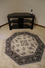 area rug, tv stand