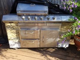 charm glow grill please note the brick on sides. Awesome grill