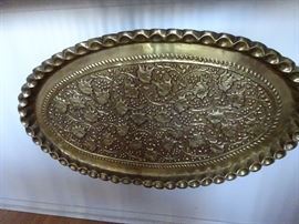 brass oval plate