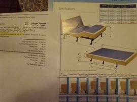 Adv Ergo tempurpedic queen bed- Massages and lifts with brass head head. Awesome bed only 4 yrs old. Awesome deal!!!!
