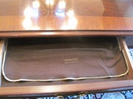Silverware drawer detail for the Henredon Dining Set.