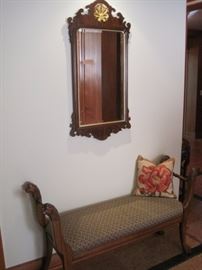 Chippendale style wall mirror.