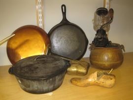 Copper and Cast Iron.