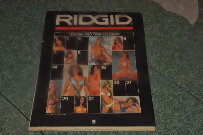 1980's Pin up Calendar.