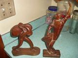 Carved Wooden Figurines.