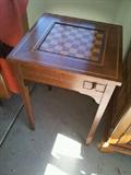 Vintage Custom Handcrafted Side Game Table -