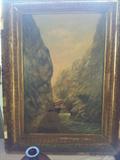 Frank A. Tabor - Original Oil late 1800's.  Royal Gorge.- Colorado