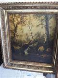 'Fall' Original Oil from late 1800's.  C J Wilkins.