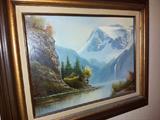 Nice framed painting.