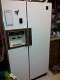 GE Refrigerator - $165.  We will sell this appliance pre-sale.  541-621-1996.  However, you will not be able to pick it up until Sunday at 2PM.  General Electric Side by Side Refrigerator/Freezer 23.5 Cubic Feet.  Energy Saver.  Ice Maker.