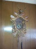 German Coo Coo with Stag, Rabbits and Rifles.  One of three with different motifs.