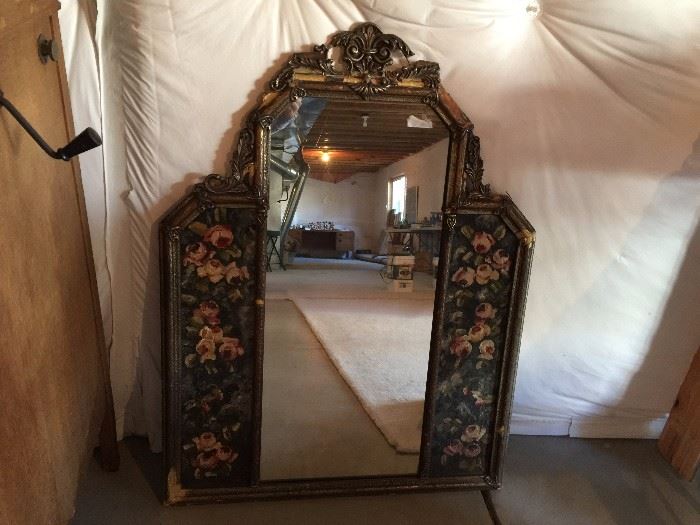 Antique Gesso Gold Gilt Mirror - Large