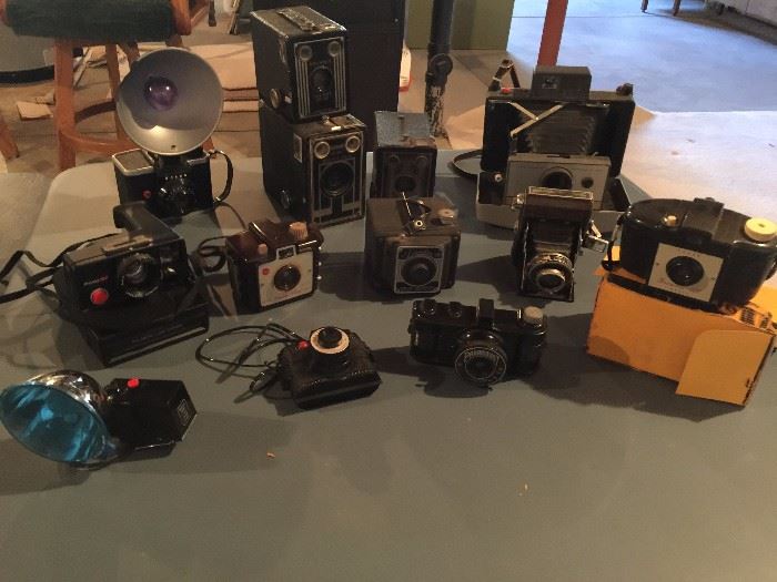 Collection of Antique Cameras