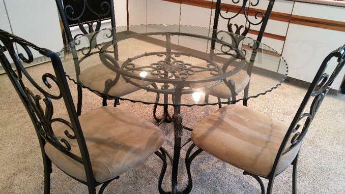 Tables & Chairs - Glass and Metal (shown), Oak, High Top and others