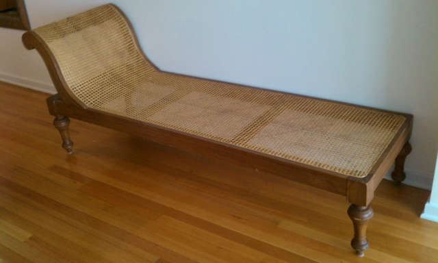 Indonesian Cane Chaise Lounge