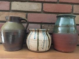 Handmade craft pottery.