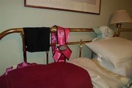 brass headboard, queen size