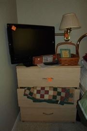 3 drawer chest & flat screen