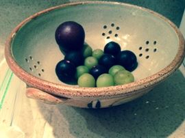 Colander by John Vasquez of NY. Valued at $40. Starting bid $20.