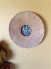 Ceramic plate by Weaverville artist John Ransmeir. Valued at $150. Starting bid $75.