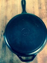 Lodge cast iron 13 inch skillet. Valued at $45. $20 OBO