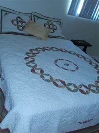 ONE OF SEVERAL VERY NICE QUILT SETS