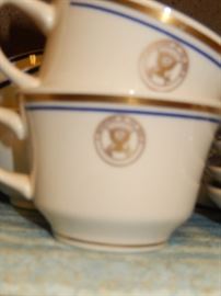 CLOSE-UP OF OFFICERS MESS CHINA