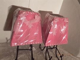 Pink lamp shades $ 20.00