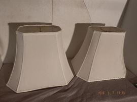 Of White lamp shades rectangular $ 10.00 for both