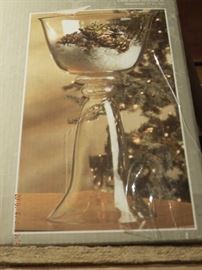 Tall Glass decor bowls $ 30.00 each 