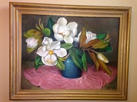 Marie Hull Oil on Canvas Owned by this couple for More than 40 years..  