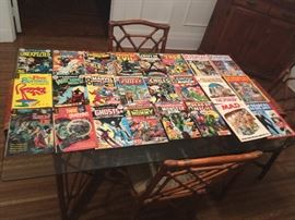 Vintage comic books, mad magazines, cracked magazines and nostalgia magazines