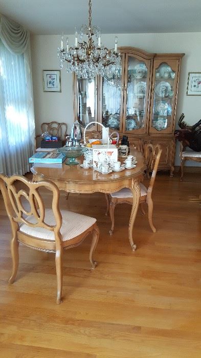 Dining Table Chairs & Server
