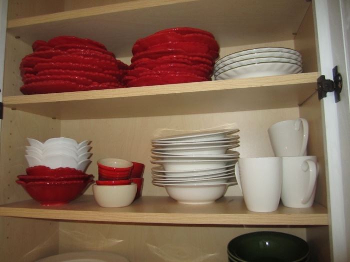 RED AND WHITE DISHES