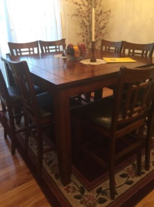 Beautiful tall dining table with built in extension 